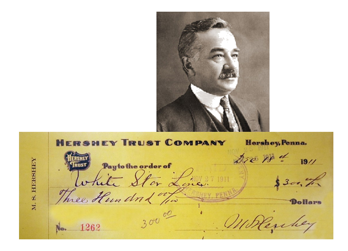 Milton Hershey and His Titanic Ticket